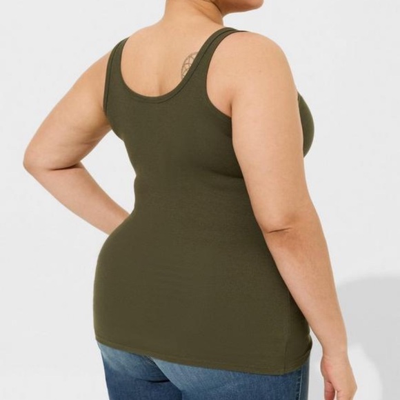 Torrid Rib Double Scoop Neck Tank 4X - Picture 2 of 5